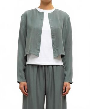NEW LESET kim classic cardigan in eucalyptus
